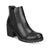 Sun + Stone Women's Black Morghan Faux Leather Round Toe Boots