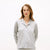 Tommy Hilfiger Women's Gray Cotton Buttoned Long Sleeve Pajama Top
