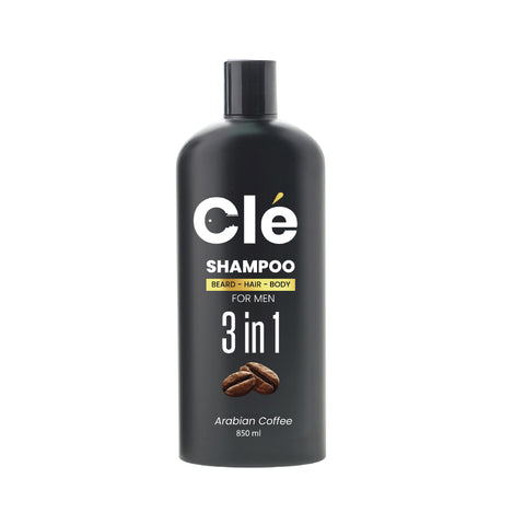 Cle 3 in 1 Arabian Coffee Shampoo  For Men 850ml