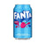 Fanta berry soda can on a white background