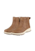 Pair of brown ankle boots on a white background