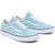 A pair of light blue suede Vans Old Skool sneakers with white laces, white side stripes, and white rubber soles, shown on a clean white background.