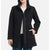Vince Camuto Women's Black Structured Stand Collar Full Zip Coat