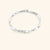 Nominal Women's White Gold 14K Plated Ripple Bangle | Nominal In Lebanon