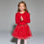 Sinsay Girls Red Ruffled Collar & Frilled Cuffs Blouse