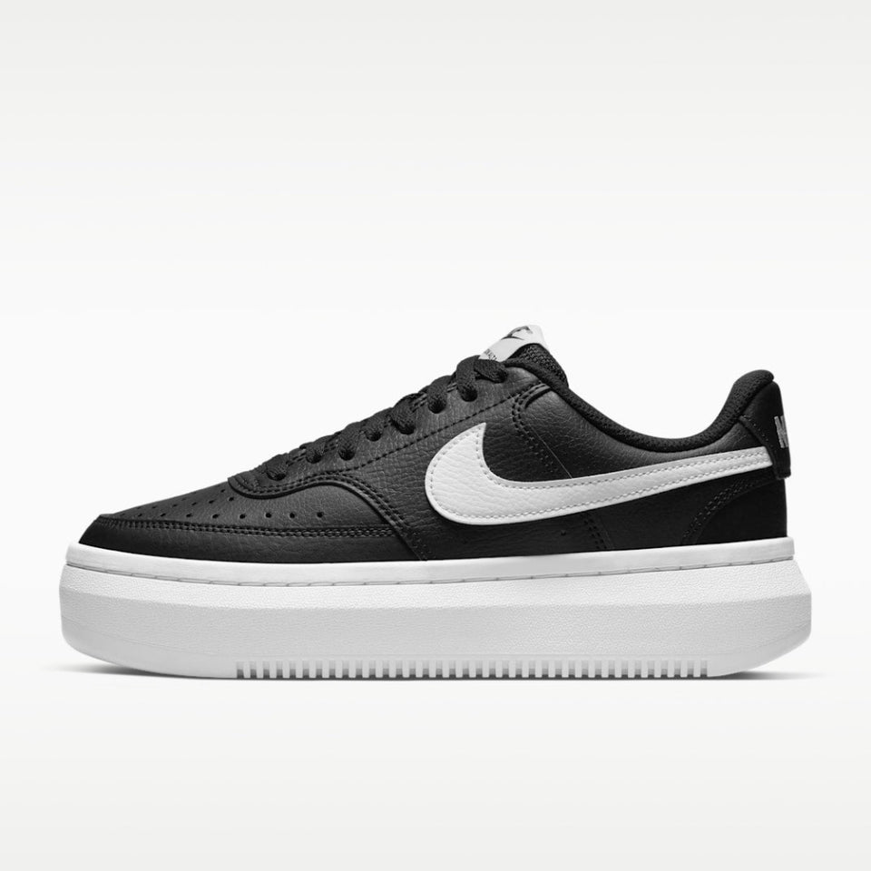 Nike Women's Black & White Court Vision Alta Sneakers