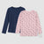 Sinsay Girl's Pink & Navy Crew Neck 2 Pack Blouses