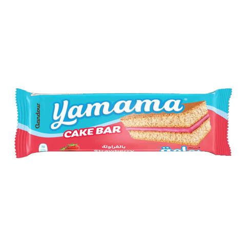 Gandour Yamama  Cake Bar With Strawberry Cream 25g