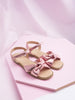 Sinsay Girl's Dusty Rose Bow Detail Sandals | Sinsay In Lebanon