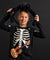 Sinsay Boy's Black & White Halloween Long Sleeve Blouse