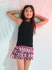 Sinsay Girl's Black Ribbed Strappy Tank Top