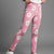 Sinsay Girl's Pink Floral Printed Ribbed Leggings