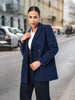 Sinsay Women's Navy Classic Collar Coat | Sinsay In Lebanon