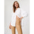 Sinsay Women's Beige Faux Leather Trousers