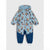 Sinsay Baby Boy's Blue and Dark Blue Mickey Mouse Print with Front Zipper Closure Snowsuit