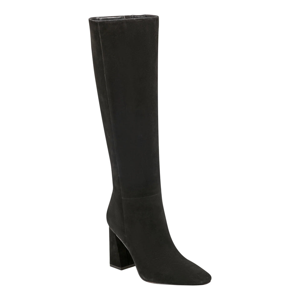 Marc Fisher LTD Women's Black Suede Yarli Leather Boot