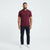 Polo Avenue Men's Burgundy Short-Sleeve Polo T-Shirt