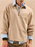 Sinsay Men's Beige 1/3 Zip Polo Neck Long Sleeve Blouse | Sinsay In Lebanon