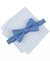 Alfani Men's Blue Geo-Pattern Bow Tie & White Dot Pocket Square Set | Alfani In Lebanon