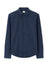 Celio Men's Navy Regular Fit Waffle-Knit Cotton Shirt | Celio In Lebanon