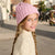 Sinsay Girl's Pink Ribbed Knit Beanie