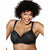 Playtex Women's Black Whisper Dot Print Contour Bra
