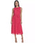 Jessica Howard Women's Fuchsia Petite Chiffon Tie-Waist Pleated Midi Dress|Jessica Howard In Lebanon