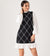 Armonika Women's Black/White Patterned Frilly Mini Dress | Armonika in Lebanon