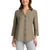 Matty M Women's Khaki Green Button-Up Shirt