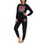 Keith Haring Women’s Black Heart Graphic Sweatshirt & Joggers Pajama Set