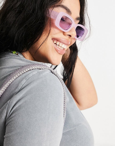 ASOS Design Women's Lilac Sunglasses AMA36 (AMA7)