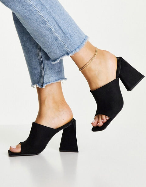 Asos Design Women's Black Heel ANS262 (Shoes,27,50,53,55,57,10) shr