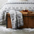 Sinsay Grey and Off-White Nordic Style Knitted Blanket