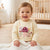 Sinsay Girl's Cream Mushroom Animal Printed Sequin Sweatshirt