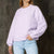 Sinsay Women's Lilac Crew Neck Knit Basic Sweater