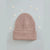 Sinsay Women's Dusty Rose All Over Thick Ribbed Knit Stretchable Beanie