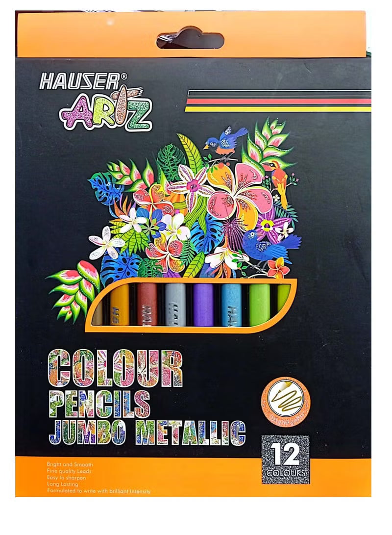 Hauser Artz 12 Pastel Coloring Pencils H-8101-12P2