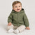 Sinsay Boy's Olive Green Chest & Lower Pockets Hooded Jacket