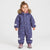 Sinsay Girl's Multicolor Faux Fur Trimmed Hood Puffer Snowsuit