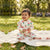 Sinsay Baby Girl Cream Ruffle-Shoulder Floral Print Zip-Up Set
