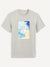 Celio Men's Grey Round Neck T-Shirt With A Print | Celio In Lebanon
