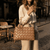 Bebe Woven Women Leather Handbag – Taupe
