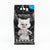 Bag of 'Professor' cat food with a cartoon cat character on a concrete surface