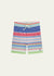 Polo Ralph Lauren Boy's Multicolor Striped Embroidered Mesh Shorts | Polo Ralph Lauren in Lebanon