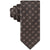 Calvin Klein Men's Taupe Double-Rail Grid Neckties