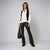 Sinsay Women's Black Wide Leg Slim Fit Pant