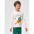 Sinsay Boy's Off White Long Sleeve Graphic Printed Pajama Top