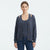 Live 2 Lounge Women's Navy 2-Piece Tank Top Under Cardigan