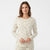 Charter Club Women's White Floral Print Long-Sleeve Blouse
