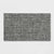 A rectangular gray woven placemat with a textured, linen-like pattern, shown flat against a light gray background.
